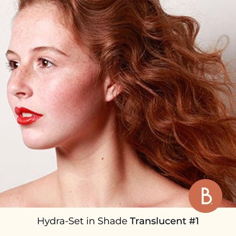 Beauty For Real Hydra-Set Translucent Finishing + Brightening Powder, Translucent 1 - Invisible, Weightless Finish - 16-Hour Wear & 24-Hour Shine Control - With Niacinamide & Vitamin E - Talc Free