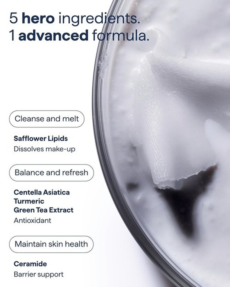 Remedy Derm Dissolve Cleansing Balm - Melts Makeup & Sunscreen | Fragrance-Free | 1.5 Fl Oz