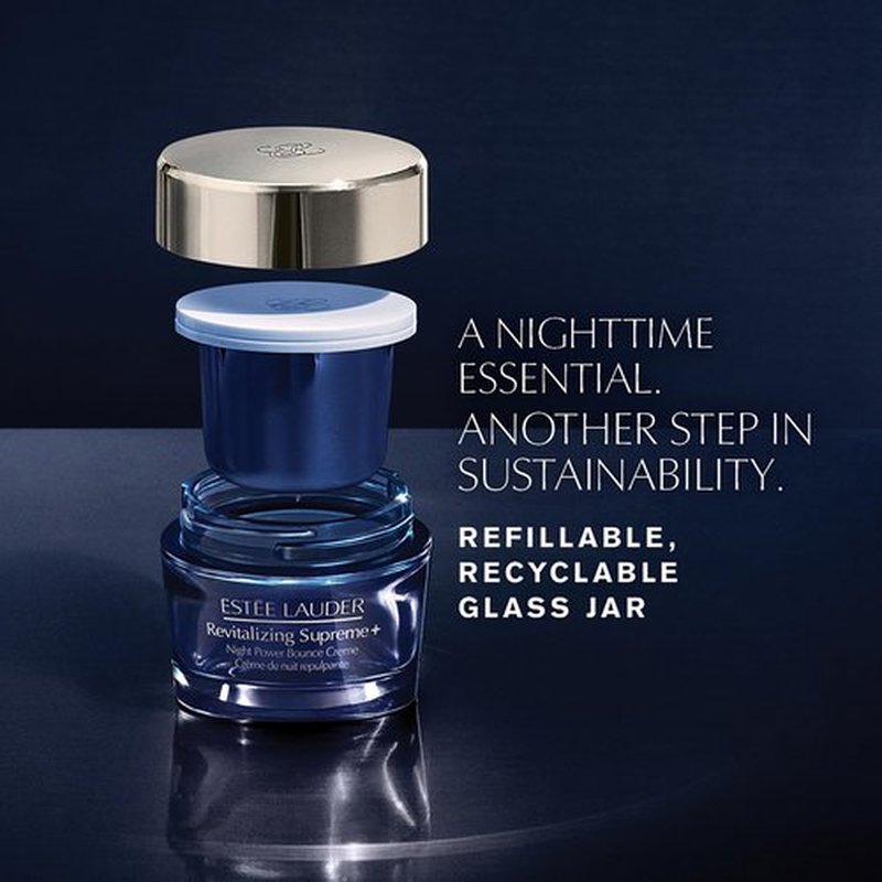 Estée Lauder Revitalizing Supreme+ Night Power Bounce Cream | Travel Size Face Moisturizer with Peptides | Firms, Lifts & Plumps Skin, 1.0 Ounce
