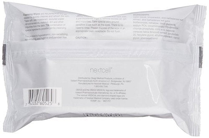 Obagi Medical Cleansing & Makeup Removing Wipes - Convenient On-the-Go, 25 Count