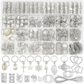 Fscwlmon 260 Pcs Hair Jewelry for Braids,Hair Beads Accessories for Dreadlock,Metal Hair Clips Cuffs Rings,Loc Rave Hair Charm Decorations Adjustable Kits for Men Women
