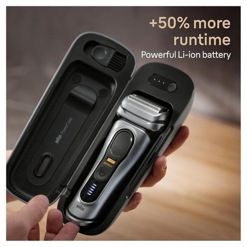 Braun Powercase for Electric Razors - Portable Charging Case for Series 9 Pro, 9 & 8 Shavers