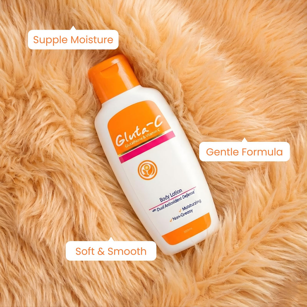 Glutathione & Vitamin C Hydrating Body Lotion with Antioxidants for Skin Rejuvenation & Moisture Lock 300ml