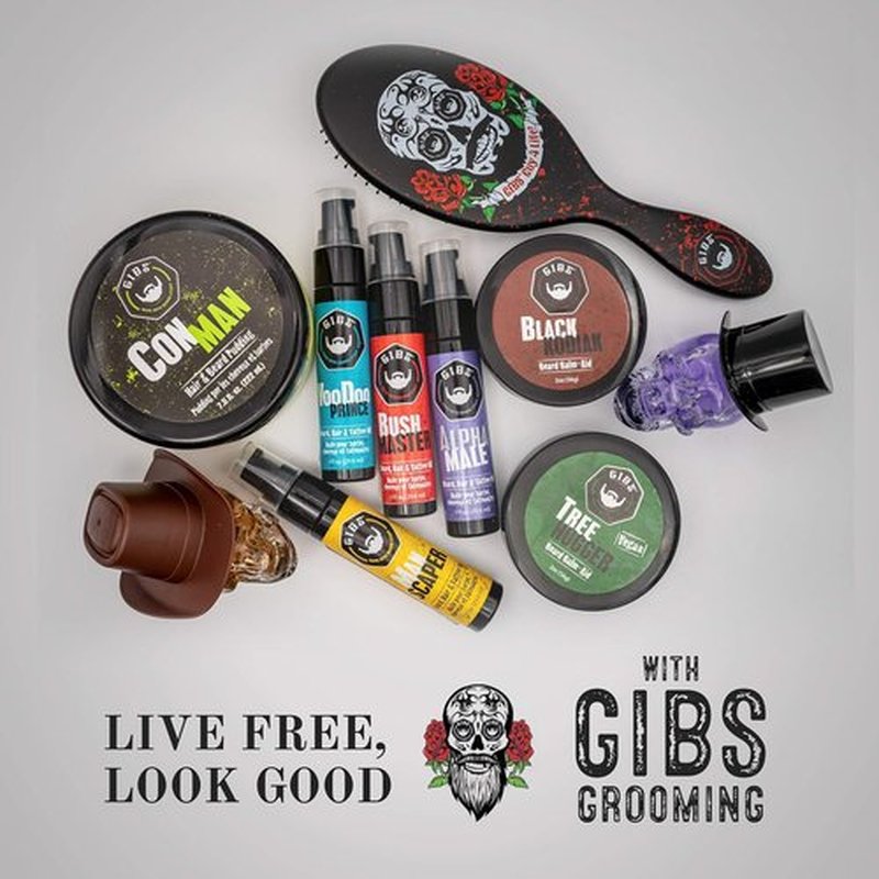 GIBS Grooming - Beard Oil & Tattoo Oil - Softens, Strengthens & Moisturizes Skin - 1 fl oz Travel Size