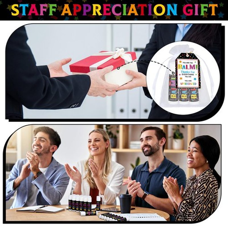 Siifert 50 Pack Employee Appreciation Lip Balms Gifts Bulk, You Are The Balms Thank You Gifts for Staff Coworkers Teacher Nurse Volunteer Appreciation
