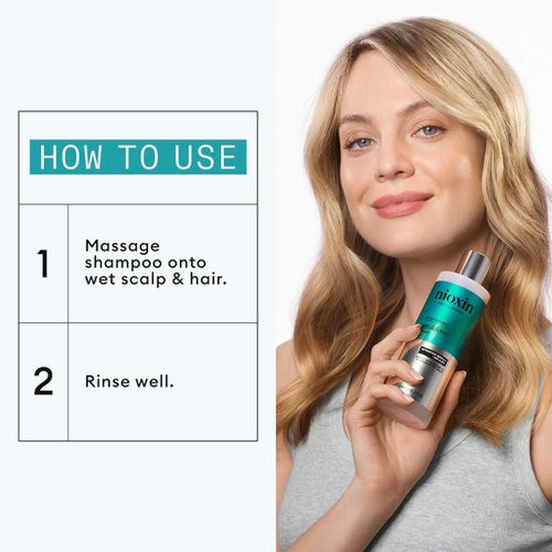 NIOXIN Age Defense Shampoo for Aging Hair | Detox Scalp Cleanser with Niacinamide | 1.6 Fl Oz | 50mL