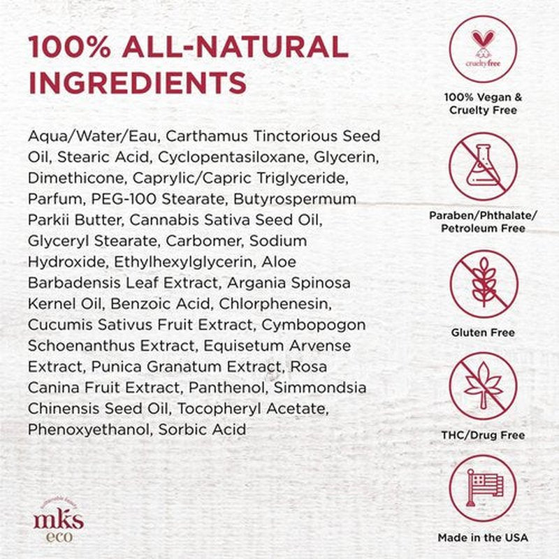 MKS eco Whip Skin Butter, Original Scent - 8 oz - Total Body Moisturizer - Moroccan Argan Oil, Hemp Seed Oil, Jojoba Oil, Shea Butter - Vegan & Cruelty Free