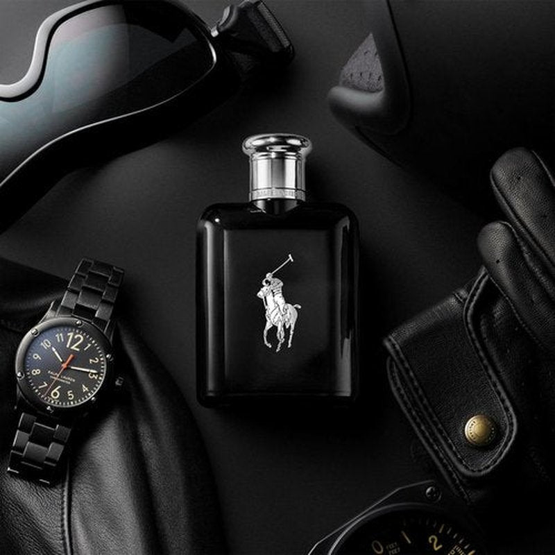 Ralph Lauren Fragrances - Polo Black Eau de Toilette - Men's Cologne with Woody Fresh Notes - 4.2 oz