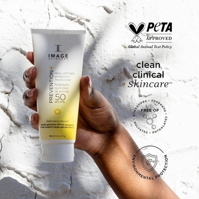 IMAGE Skincare Prevention+ Daily Ultimate Protection Moisturizer - SPF 50 Face Sunscreen Lotion, 3.2 oz