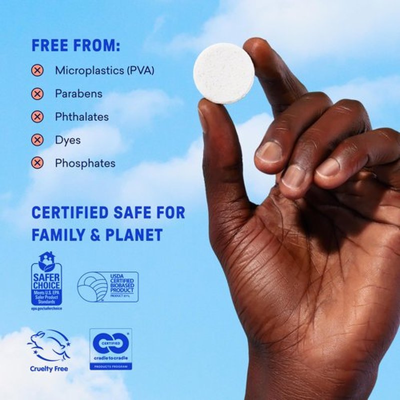 BLUELAND Foaming Hand Soap Refill Tablets, 4-Pack, Variety Pack Scents, Eco Friendly Cleaning Products, 4 x 9 Fl oz
