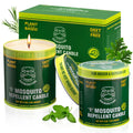 KICKOUTOR® Mosquito Repellent Citronella Candles Outdoor, 2-Pack | Total 18 Ounce 60-Hour DEET-Free Bug Protection for Patio Camping Picnic Backyard Room, Infused with 5 Plant Essential Oils