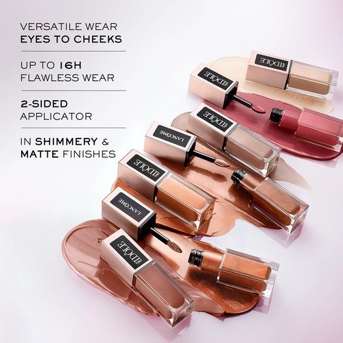 Lancôme Idôle Tint Long Wear Liquid Eyeshadow & Eyeliner - Versatile Multi-Use Makeup in Shimmery & Matte Finishes - Buildable Color for Up to 16 Hours
