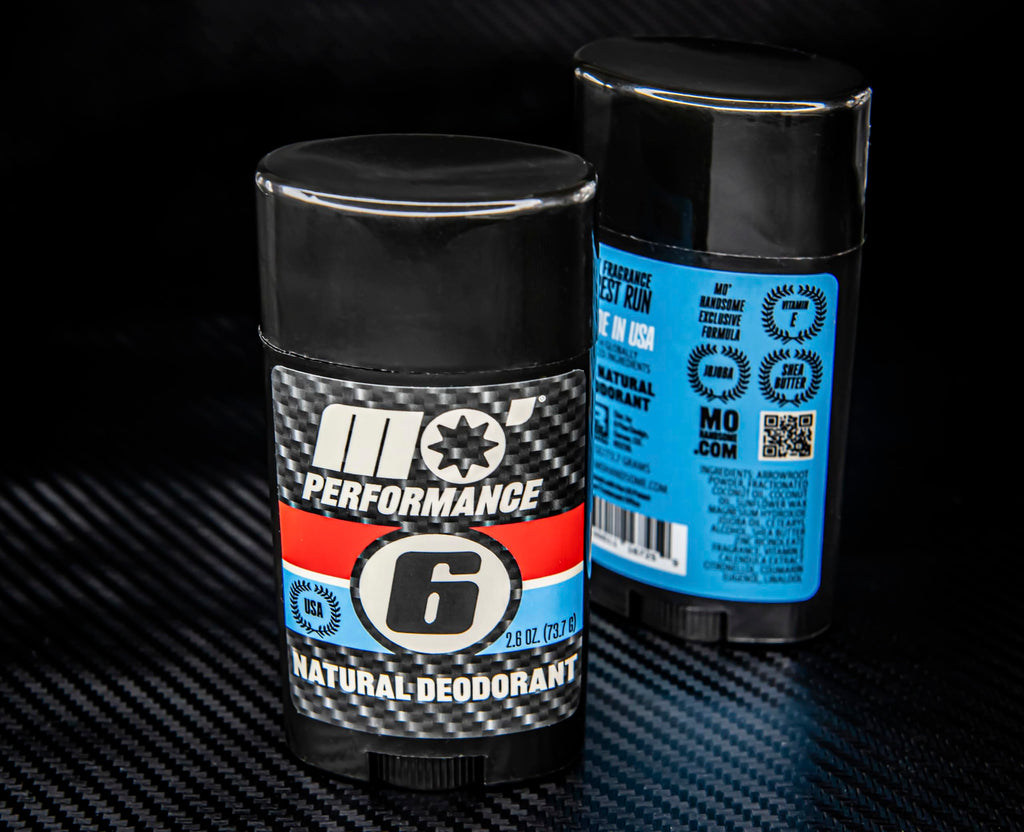 Mo' Handsome Natural Deodorant for Men Aluminum-Free, Baking Soda Free & Paraben-Free - Magnesium Hydroxide & Zinc Ricinoleate for All-Day Odor Control, Sensitive Skin Safe - Made in USA