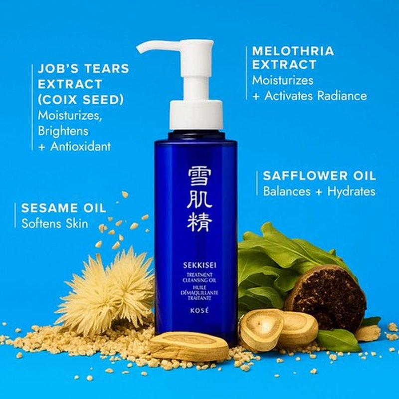 SEKKISEI Cleansing Oil - Gentle Facial Cleanser & Makeup Remover | 5.4 Ounce Size