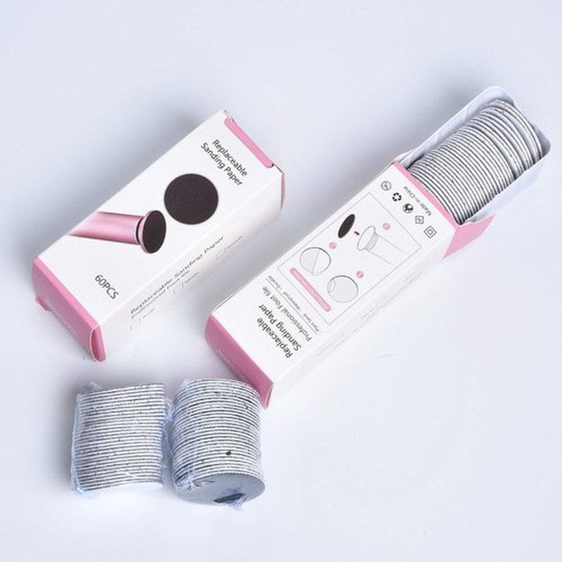 Akamino 120 Pieces Replacement Sandpaper Discs for Electric Foot File - Professional Callus Remover Tool Sandpaper Pad for Men Women Dead Cracked Hard Skin Calluses
