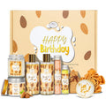 Valentines Day Gifts for Women Spa Gifts Baskets for Women W/Bubble Bath, Bath Salt, Soy Candle, Gifts for Mom Her Female Sister Mother Teacher, Gifts set with Almond Milk Nourishing Bath & Body Care