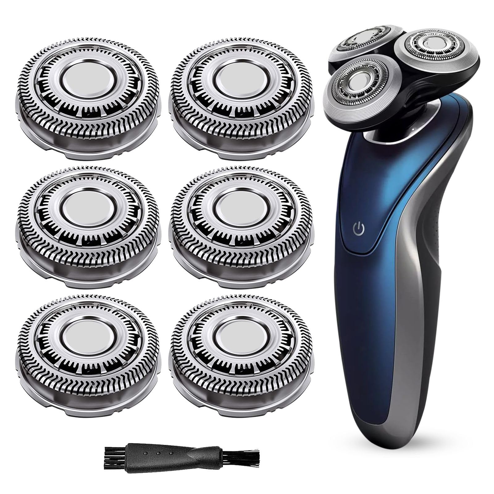 SH60 Replacement Heads Compatible with Philips Norelco Series 6000 Replacement Blades, New Upgraded Blades for Norelco 6000 Replacement Heads for Philips Norelco 6000 Series Replacement Blades 6-PCs