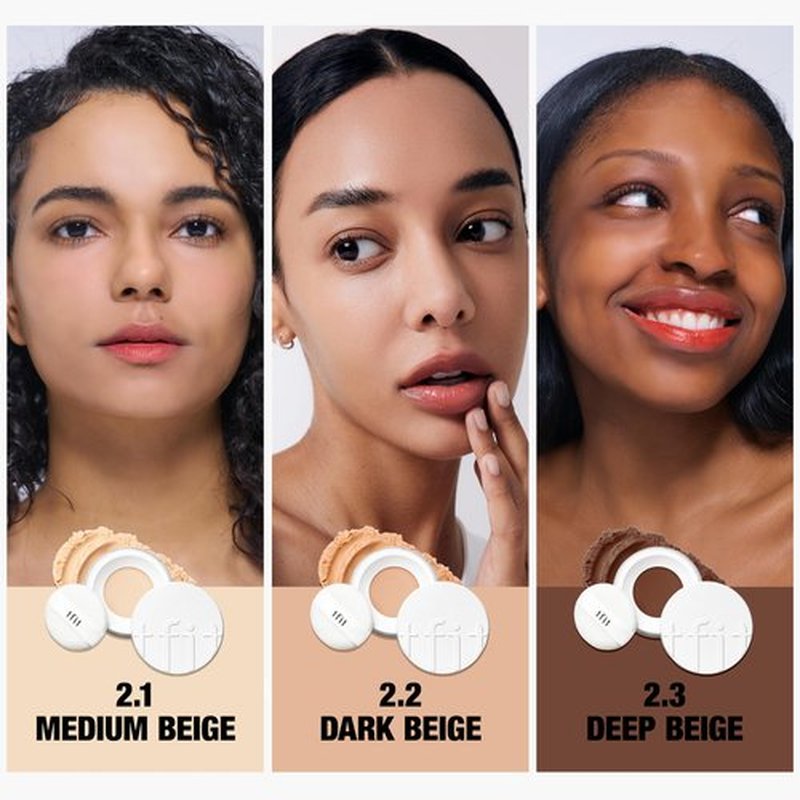 TFIT Translucent Set Finishing Powder - Sebum Control Face Loose Powder, Matte & Silky Finish, Lightweight, Long-lasting, Korean Makeup Setting Powder, 0.24 Oz. (02 Skin Beige, 0.24 Oz.)