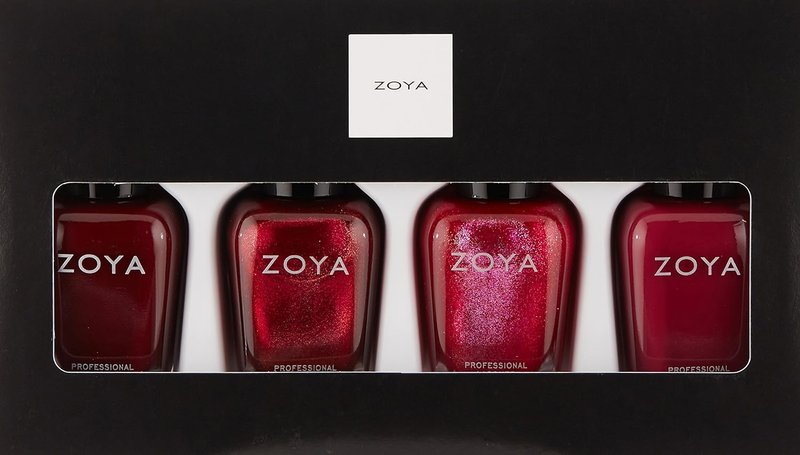 Zoya Nail Polish Quad Set - Festive Fa La La La La Colors for Stunning Holiday Nails