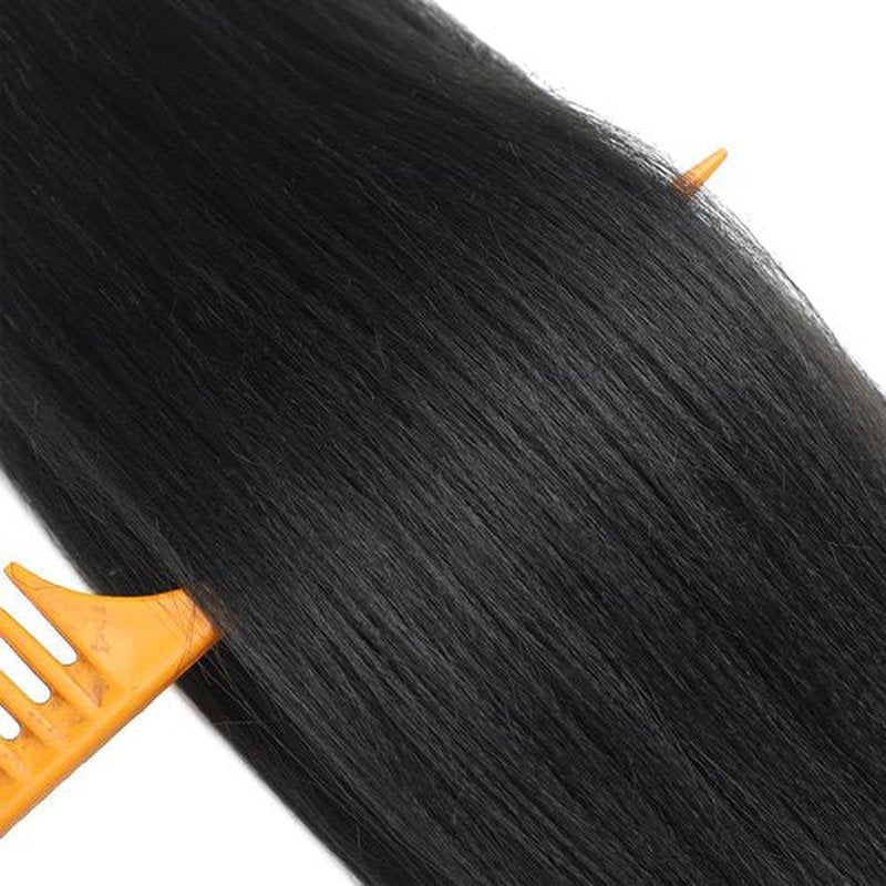 Braiding Hair Pre Stretched, 24inch 8 Pack Black Pre Stretched Braiding Hair for Women, Yaki Straight Texture Professional for Boho Twist Crochet Braids Hair (1B, 24Inch (Pack of 8))