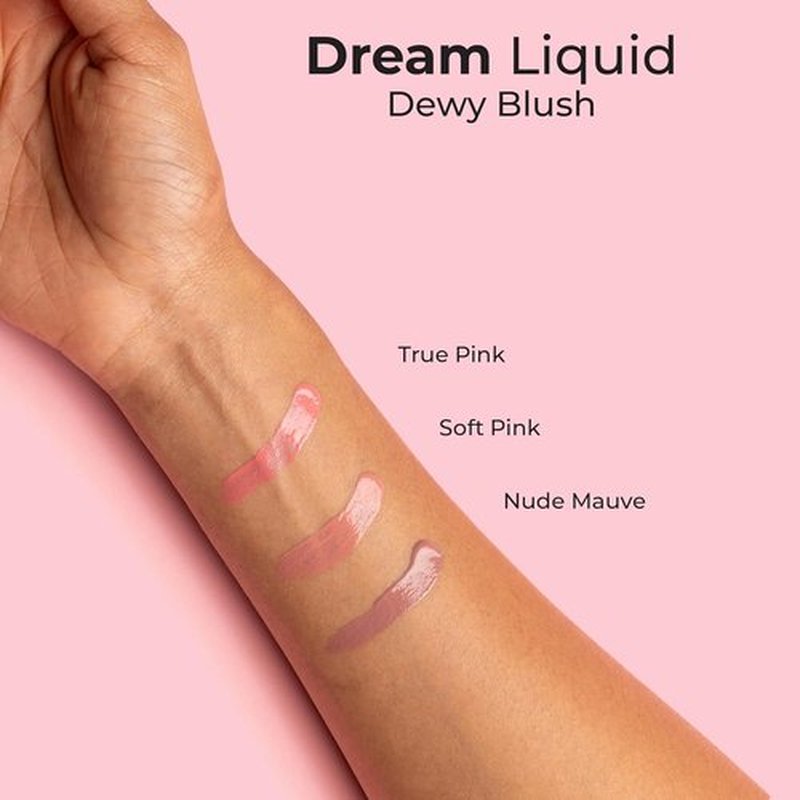 MCoBeauty Dream Liquid Dewy Blush - Soft Pink Radiant Flush for Fresh Glowing Cheeks - 4.6ml Vegan & Cruelty-Free
