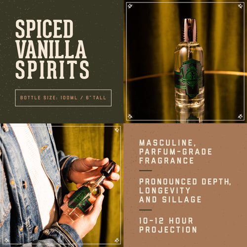 18.21 Man Made Men’s Cologne Spirits, 3.4 fl. oz - Long-Lasting Eau de Parfum for Men, Spiced Vanilla Fragrance - Eau de Toilette with Masculine Aromatics