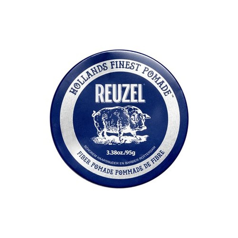 REUZEL Fiber Pomade, Firm and Pliable All Day Hold, Water Soluble Styling, Low Shine and Flake Free, Easy To Wash Out, For All Hair Types
