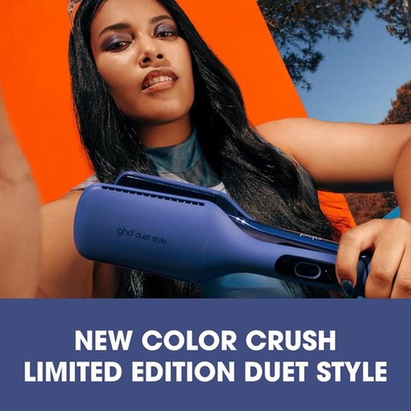 GHD Duet Style - 2-in-1 Flat Iron Hair Straightener & Dryer | Transform Wet Hair to Styled Without Heat Damage | Enhanced Shine & No Fizz