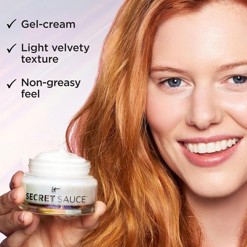 IT Cosmetics Secret Sauce Anti-Aging Face Moisturizer - Hydrating & Plumping Cream for Fine Lines & Dark Spots - 2 fl. oz