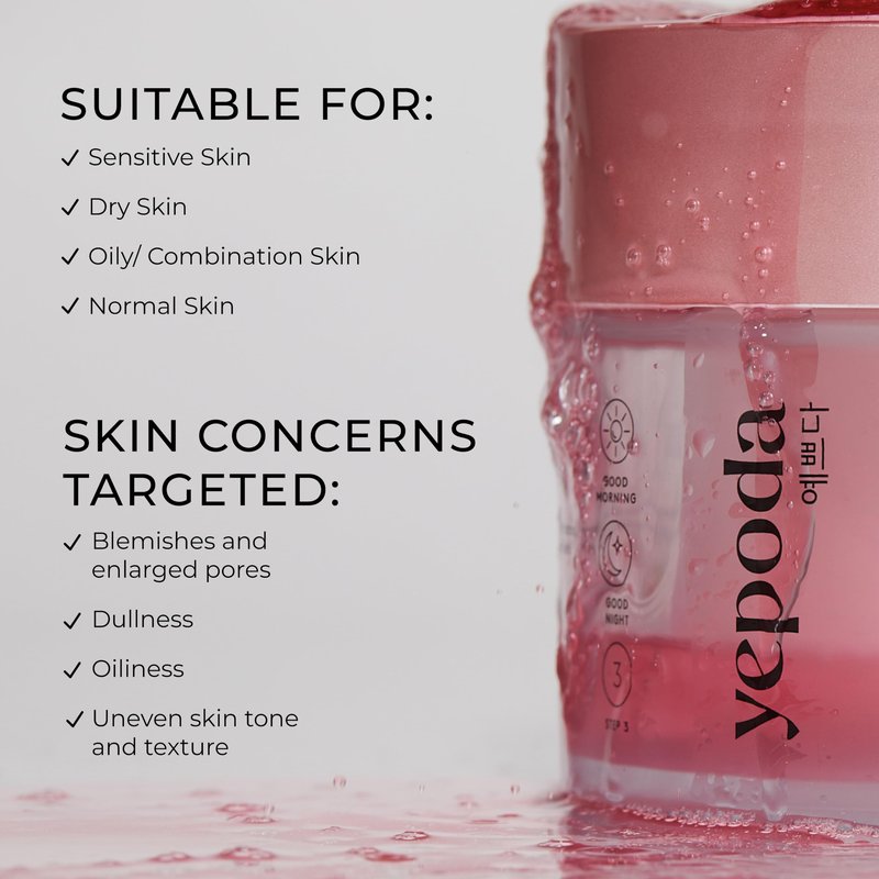 Yepoda The Porefect Pad, Exfoliating Rose Water AHA, BHA & PHA Toner Pads, Gently exfoliating & Pore Refining, Vegan Korean Toner-Pads for All Skin Types, 4.05 FL. OZ. (120 mL) / 60 Pads