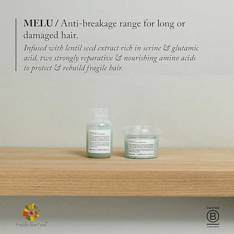 Davines MELU Conditioner - Anti-Breakage Formula for Long & Damaged Hair | Nourishing 8.8 oz