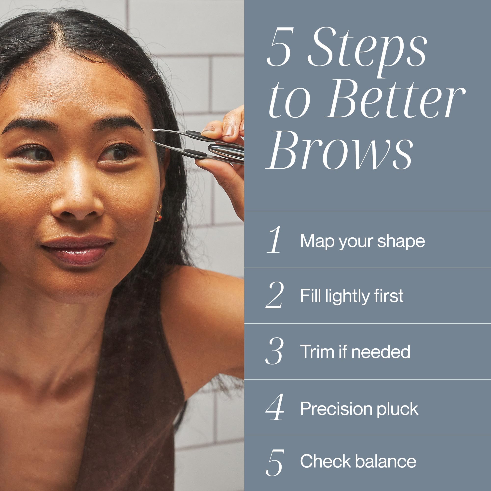 Tweezer Guru Pro Illuminating Eyebrow Tweezers for Women & Men Professional Stainless Steel Slanted Tweezers with LED Light Mirror Pouch Precision Tweezers for Brow Facial Hair Ingrown Hair Silver
