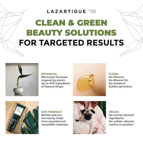 Lazartigue Fortify Densifying Shampoo - Strengthens Fragile Hair with Guarana & Ricinus | Vegan, Lemon Scent