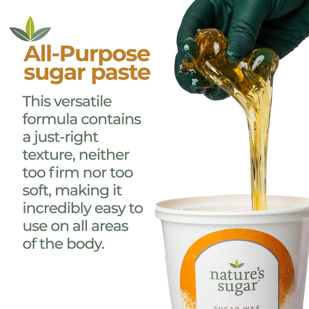 Nature's Sugar - Sugar Wax Firm Paste, Coarse Hair & Brazilian - 32 oz
