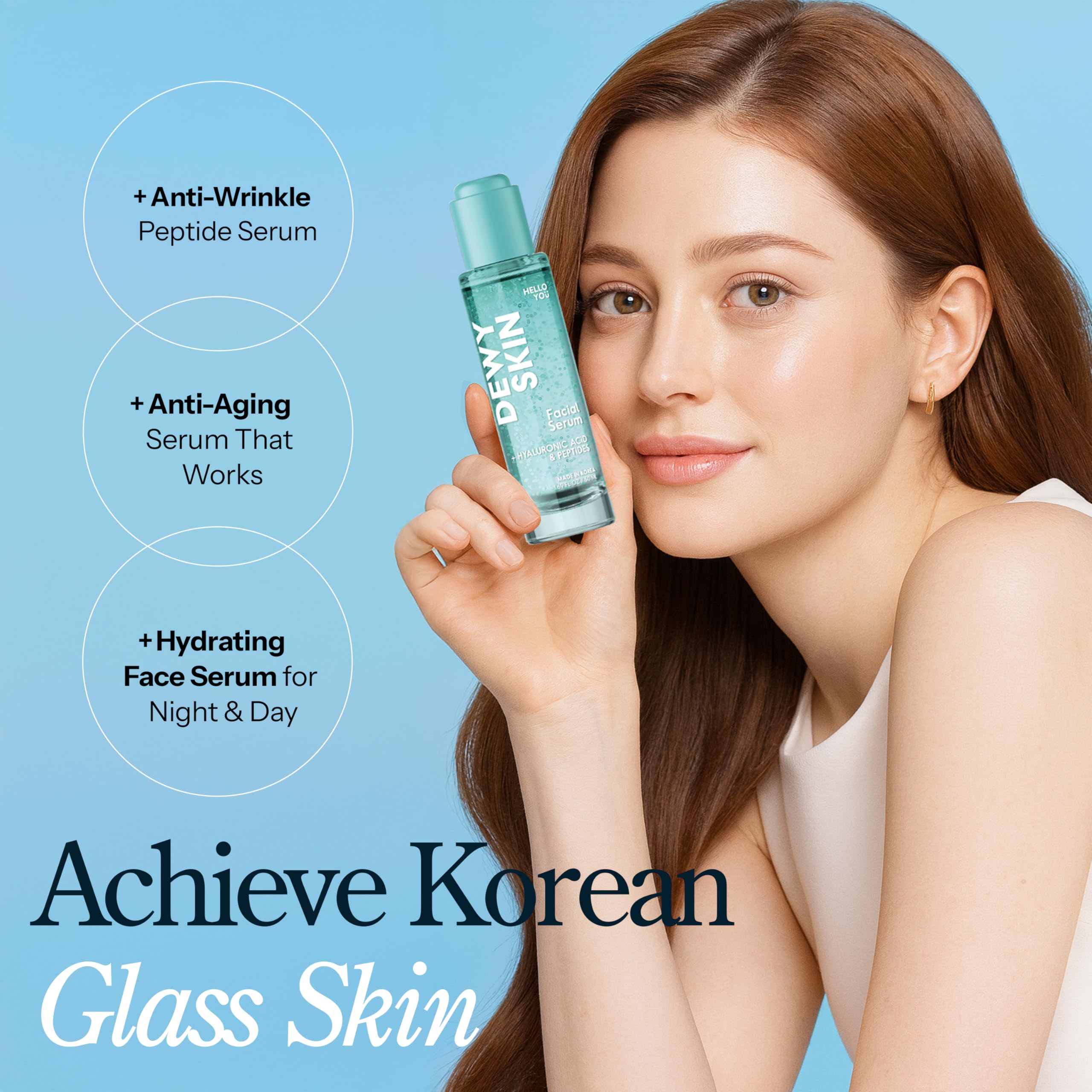 Hello You Hyaluronic Acid Serum for Face with & Peptides