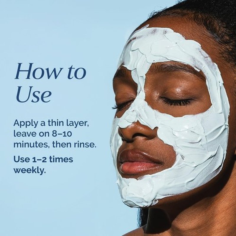Deep Pore Exfoliating Face Mask with Blue Sea Kale Grapefruit – for Blackheads, Dead Skin Removal, Clarifying & Hydrating – Vegan & Clean Skincare – 8.5 oz