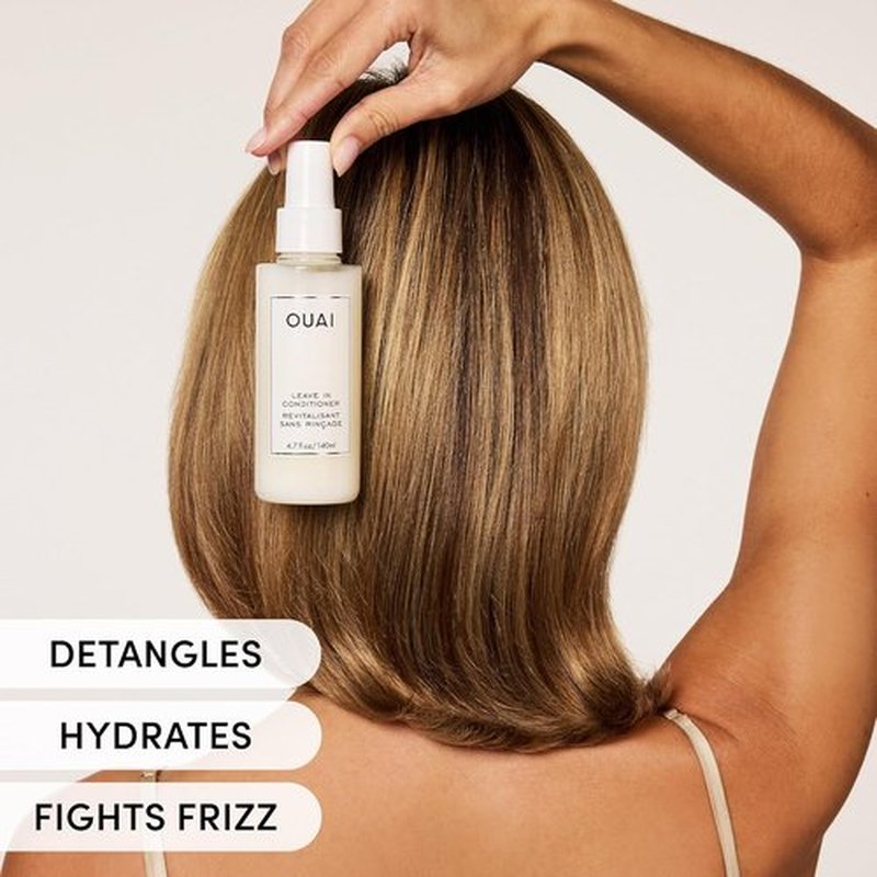 OUAI Leave-In Conditioner | Heat Protectant & Detangler Spray for Frizz Control - 1.5 oz