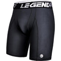 Legendfit Men Baseball Football Straps Compression Shorts w/Cup Pocket(NO Cup) Athletic Sliding Underwear Lacrosse Black