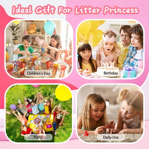 ETYJO Kids Nail Polish Set - 12 Glitter Colors, Non-Toxic, Water-Based Peel-off, Quick-Drying, Perfect for Girls & Toddlers