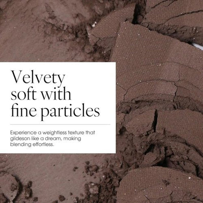 STEP BASIC Longwear Eyeshadow - High-Pigment Charcoal Brown Compact | Smooth, Blendable & Crease-Free (1.7g)