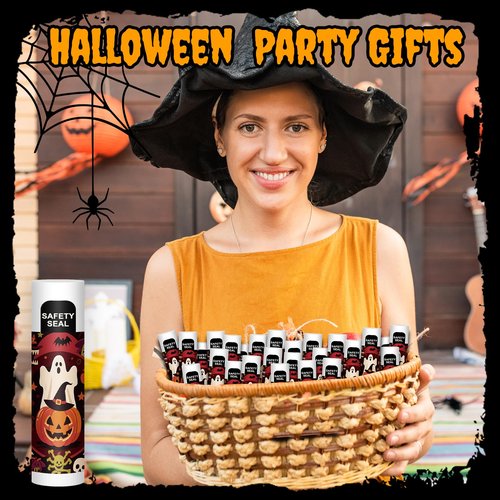 DMSKY Halloween Lip Balm 60 Pcs, Halloween Party Favors Goody Bag Stuffers Fillers for Trick or Treat