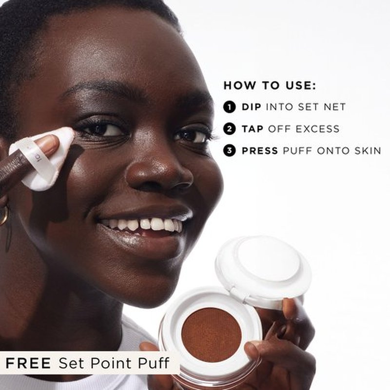 tarte creaseless setting powder – Loose Face Powder, Lightweight Oil-Absorbing Formula for Longwear Finish, Vegan & Cruelty-Free, full size, translucent