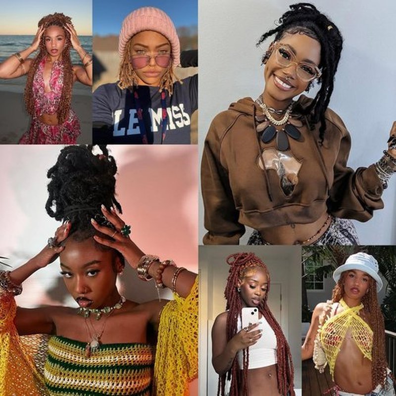 Spring Afro Twist Hair, 20 Inch Springy Marley Twist Braiding Hair Pre-Separated 6 Packs Spring Twist Afro Kinkys Bulk Hair for Soft Locs Crochet Hair Extensions for Black Women (1B, 20inch)