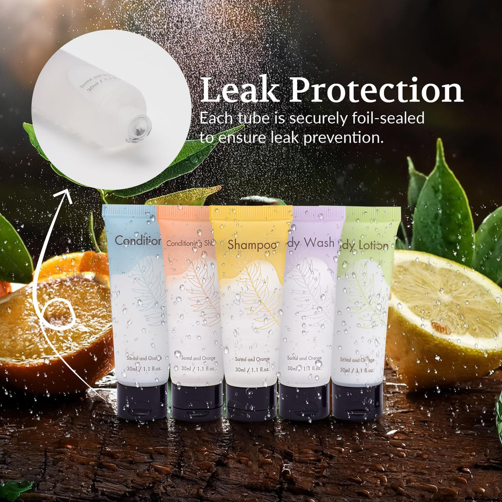NISGUR Double Sealed Hotel Conditioner Bulk 200 Pack Individually Wrapped Travel Size Conditioner Aloe and Green Tea Extract Infused Hotel Supplies and Toiletries for Guest