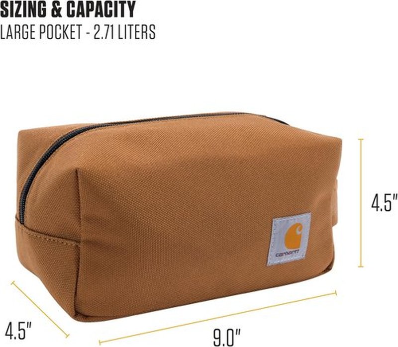 Carhartt Durable Travel Kit - Water-Resistant Toiletry Bag for Organized Essentials
