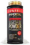 Immortal NYC 5-in-1 Shake and Rake Volume & Styling Powder - Flex Strong Hold - Mattifying All Natural, Unscented Hair Powder for Men - No Residue, All Hair Types