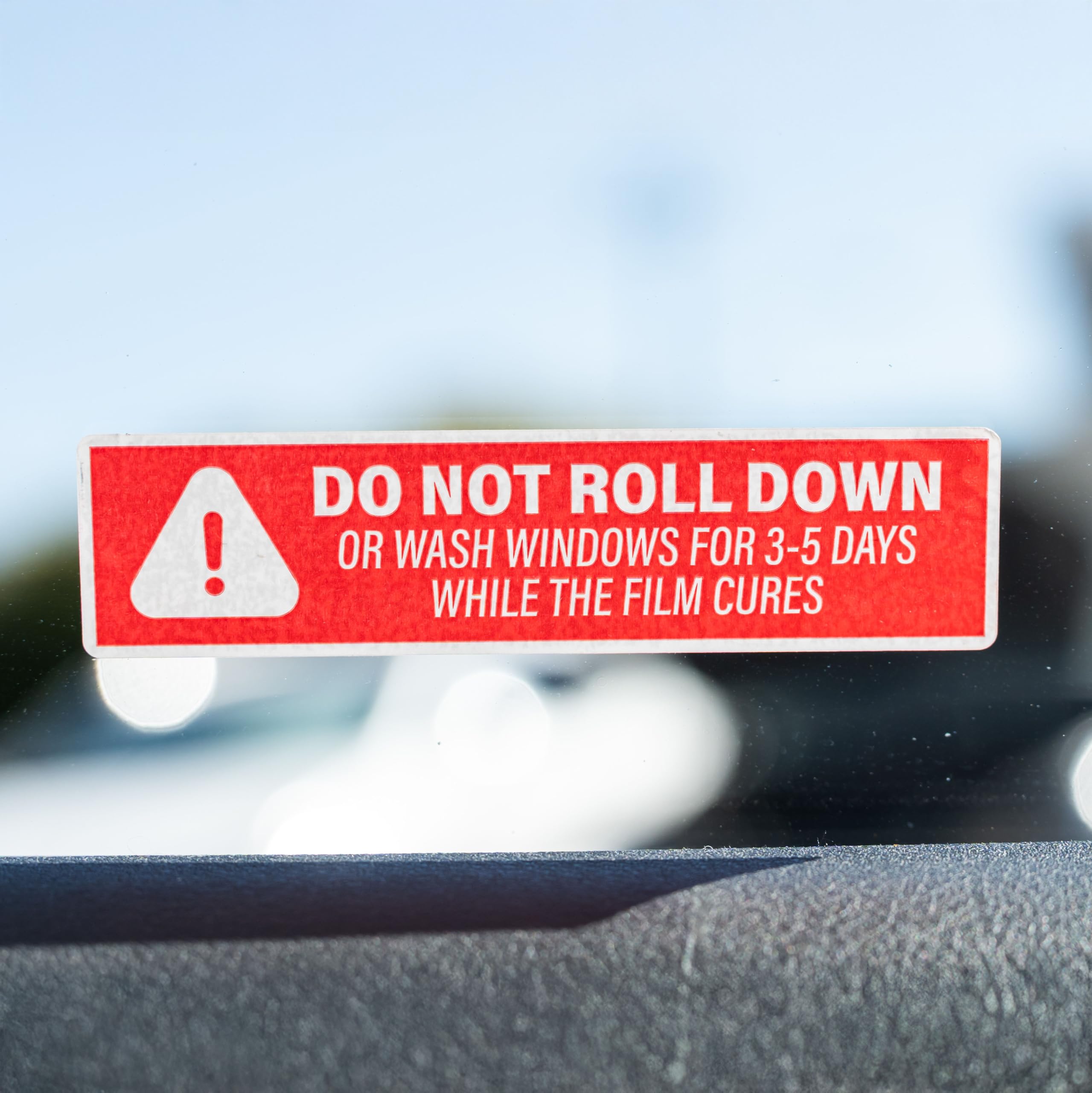 500pcs Do Not Roll Down Window Stickers, Removable Adhesive Warning Labels for Automotive Tint Shops, Vinyl Wrapping, 1" x 4"
