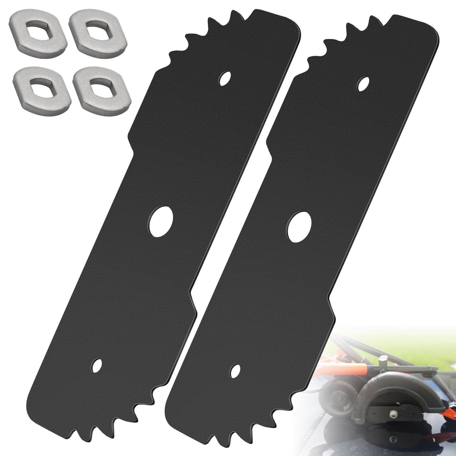 BianXiao 2 Pcs Edge Hog Heavy-Duty Edger Replacement Blade EB-007 7-1/2" W/4 Wear Indicators 243797-00 Fits for Black & Decker Craftsman String Trimmer/Edger LE750 LE710 LE760 EH1000 CMEED400