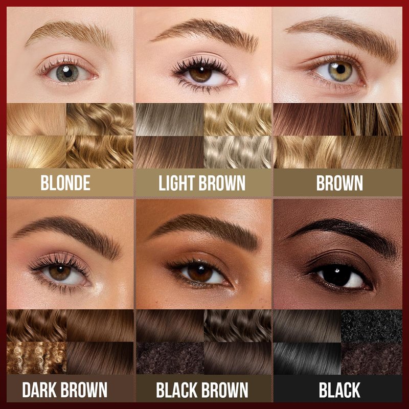 Vevivia Eyebrow Pencils for Women - Eyebrow Pen with 4D Brush-Tip & Curved Tip for Natural Fuller-Looking Brows, Precise Hair-Like Strokes for All Brow Types, Last All-Day Eyebrow Makeup, Light Brown