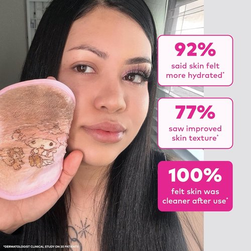 Original MakeUp Eraser 7-Day Set | Effortlessly Remove All Makeup With Water | Hello Kitty & Friends, 7ct